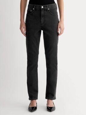 everlane original cheeky jean in faded black